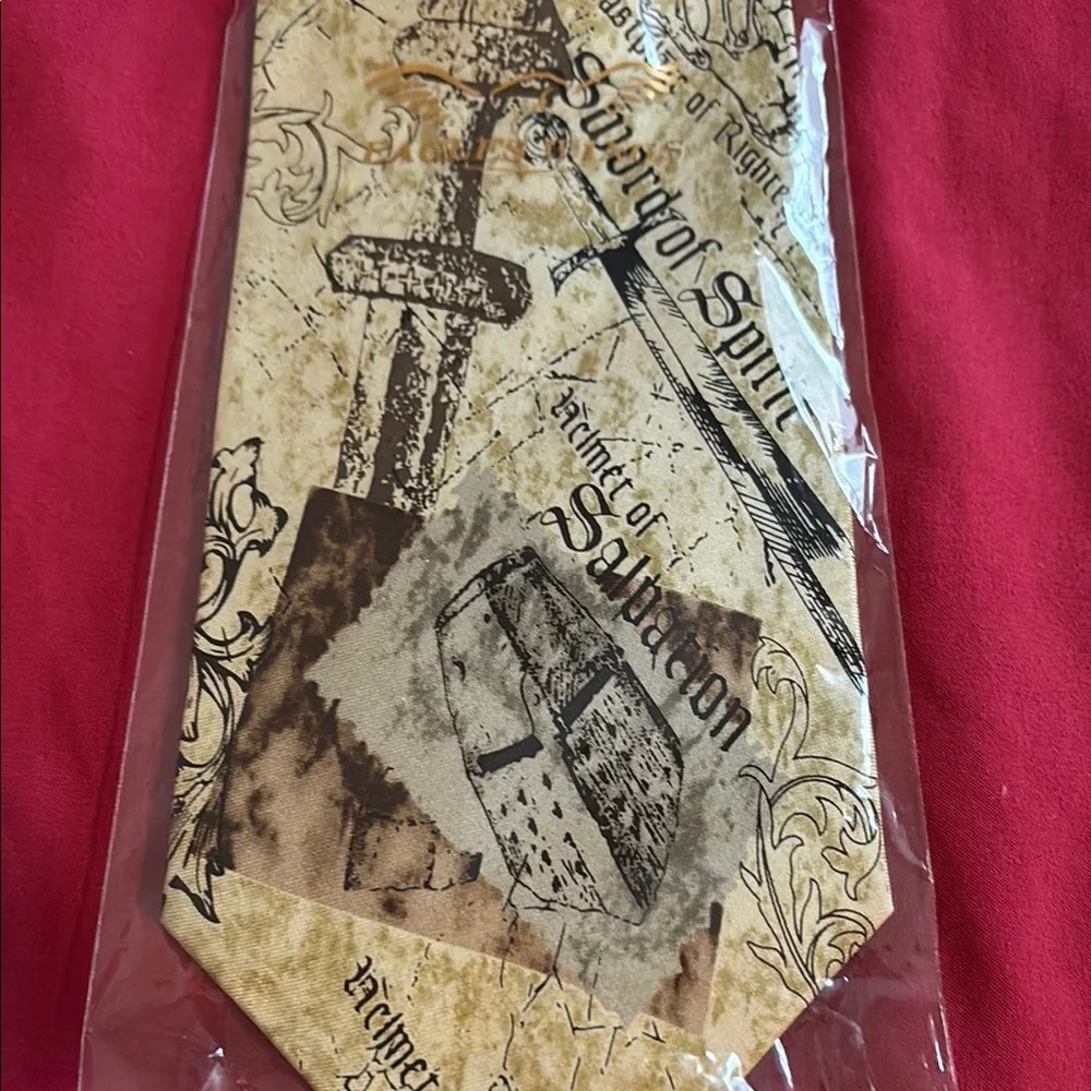 NWT Eagles Wings Salvation Print Tie